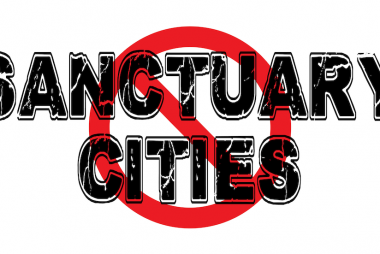 Illustration indicating NO SANCTUARY CITIES